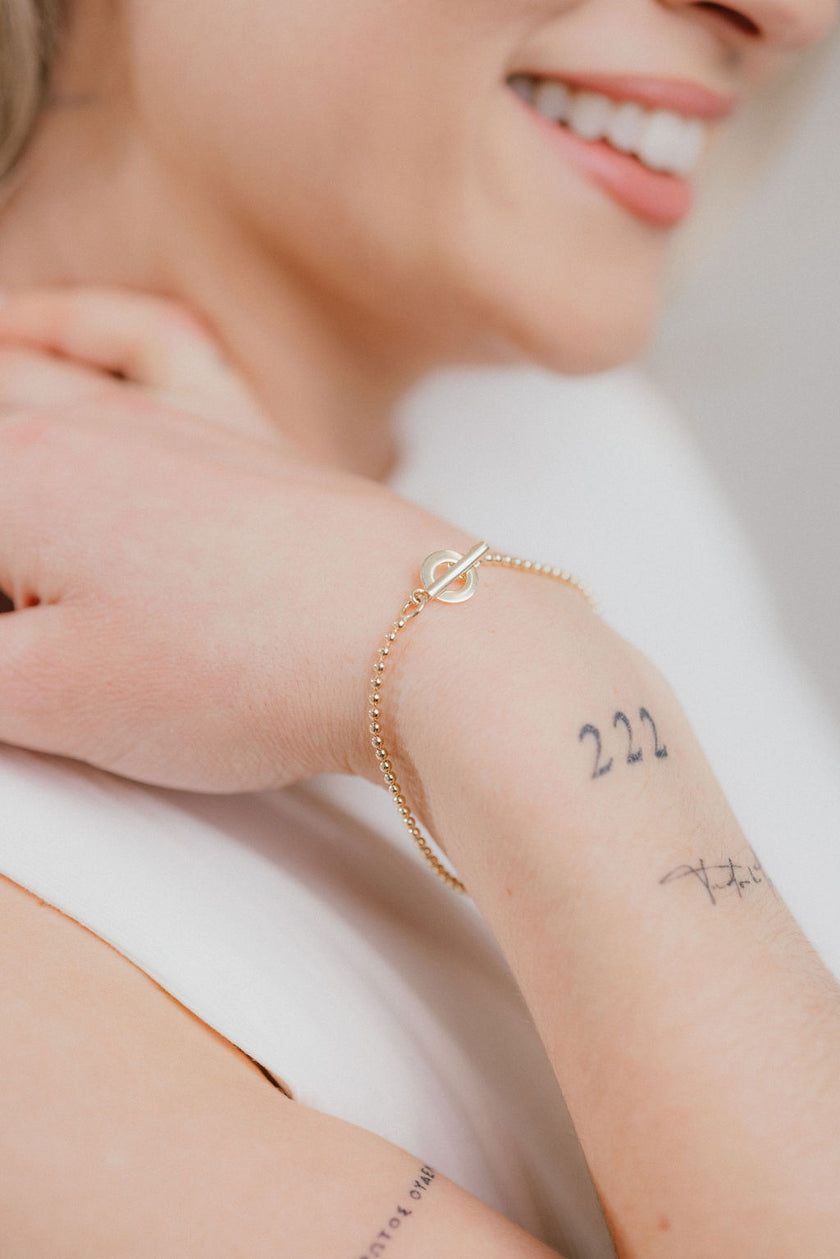 9 Carat Gold Ball Bracelet