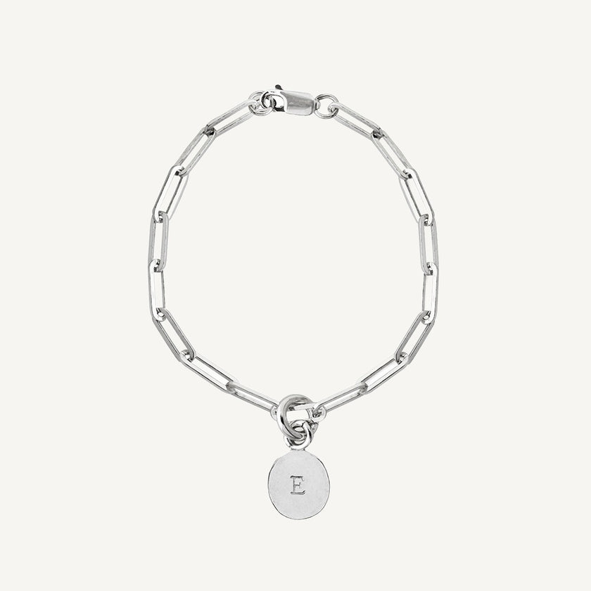 Trace Chain Bracelet Initial