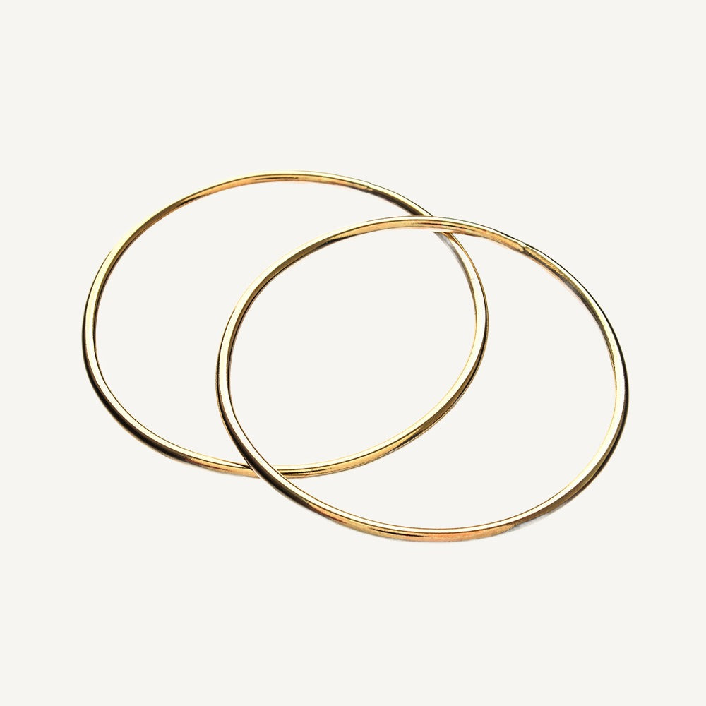 9 Carat Solid Gold 2.5mm Classic Bangle