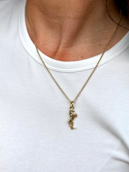 9 Carat Gold Chance Horse Necklace
