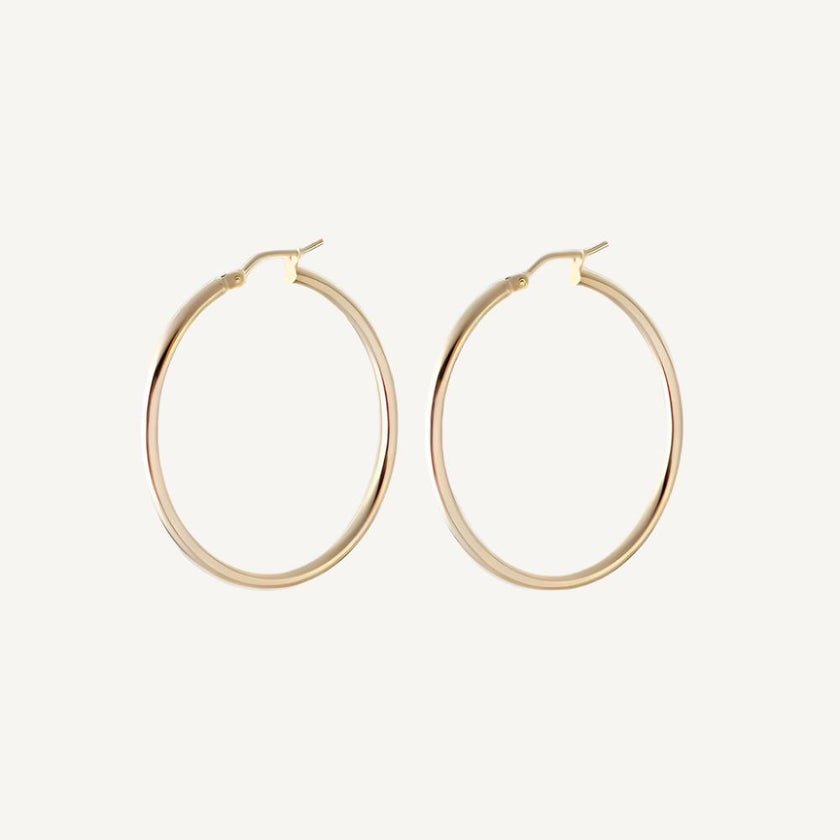 9 Carat Gold Essential Hoops