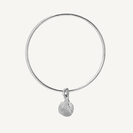 2.5mm Sea Shell Charm Classic Bangle
