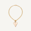 9 Carat Gold Belcher Bracelet & Heart