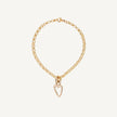 9 Carat Gold Belcher Bracelet & Tiny Heart