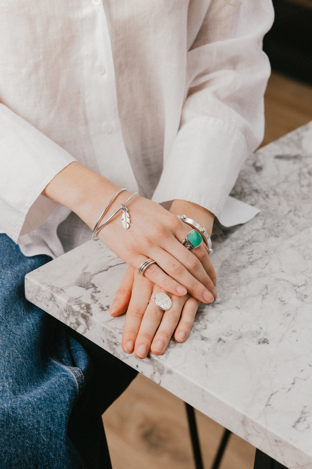 Chrysoprase Iris Ring