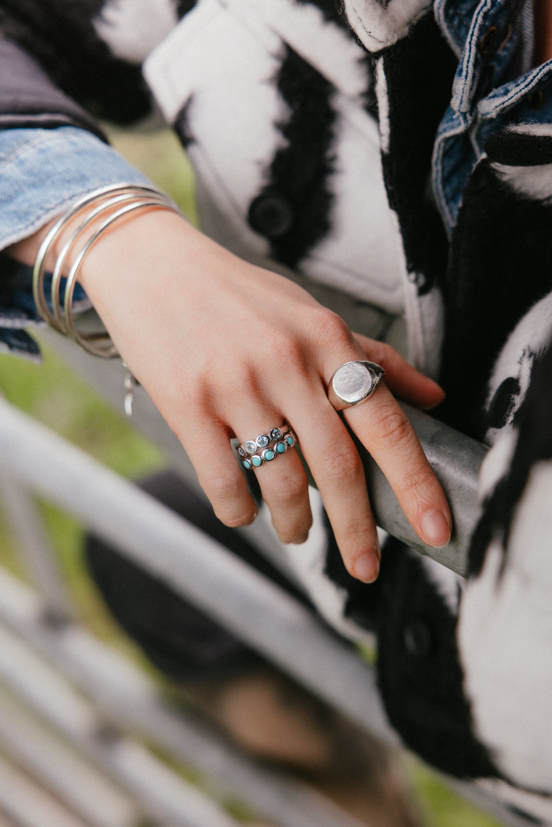 Blue Topaz Zeta Ring