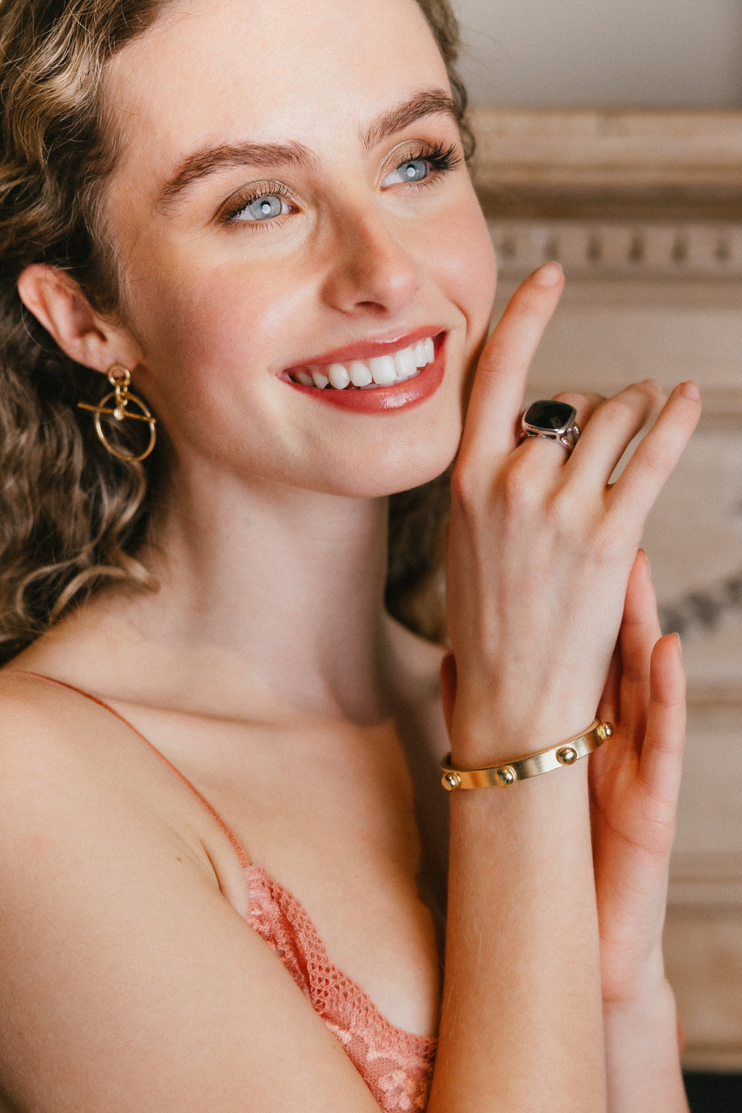 Black Onyx Iris Ring