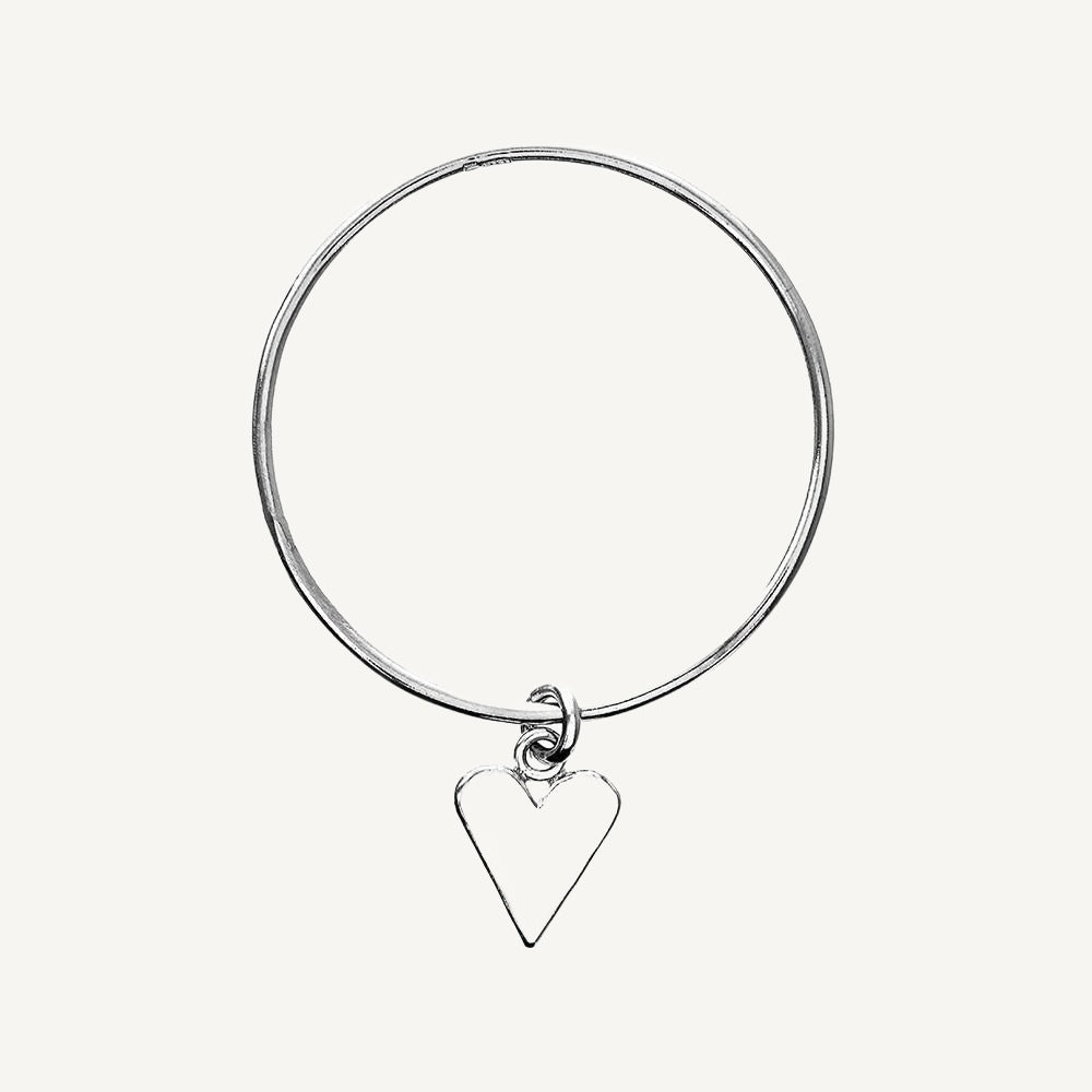 2.5mm Heart Classic Bangle