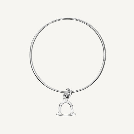 2.5mm Stirrup Charm Classic Bangle