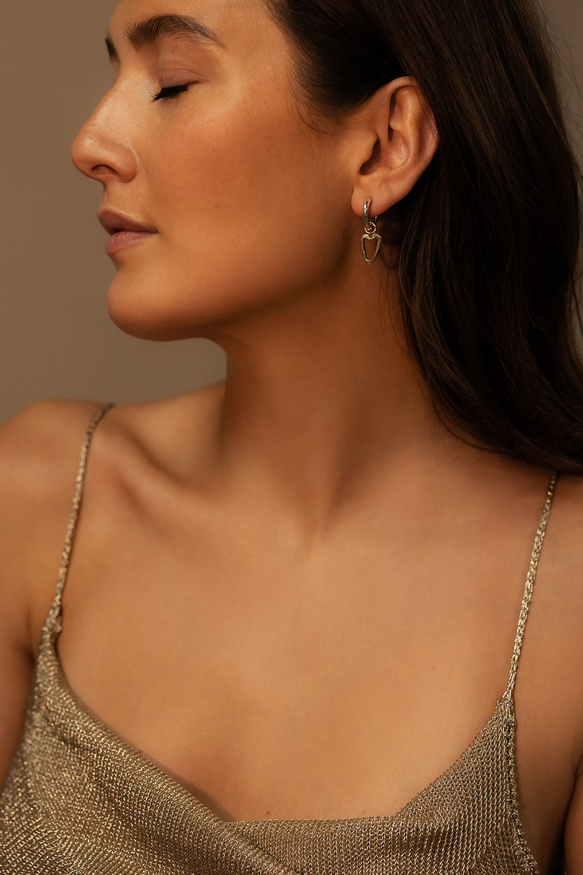 9 Carat Gold Mini Hoops & Tiny Hearts