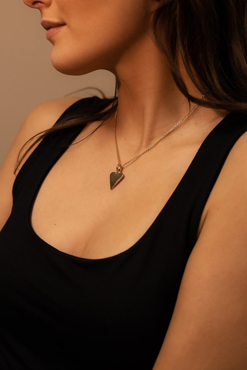 9 Carat Trace Chain & Heart