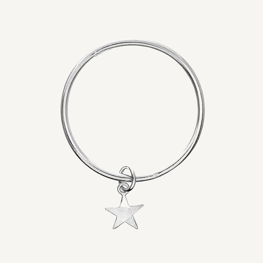 4mm Star Charm Classic Bangle