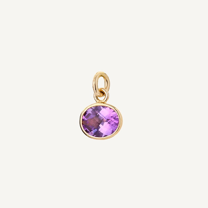 9 Carat Gold Amethyst Sweetie Charm