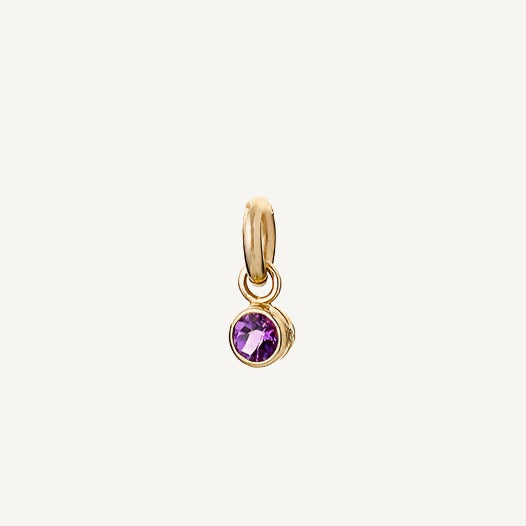 9 Carat Gold Amethyst Tiny Sweetie Charm