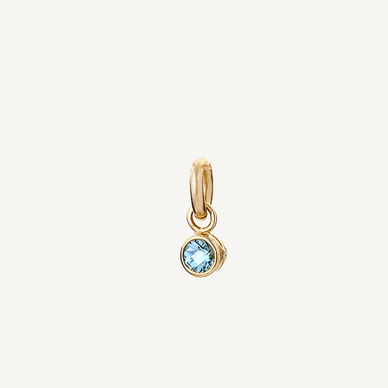 9 Carat Gold Blue Topaz Tiny Sweetie Charm