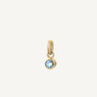 9 Carat Gold Blue Topaz Tiny Sweetie Charm
