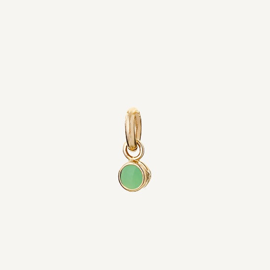 9 Carat Gold Chrysoprase Tiny Sweetie Charm