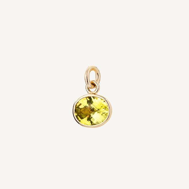 9 Carat Gold Lemon Quartz Sweetie Charm