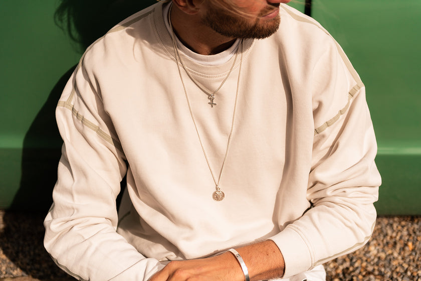 Curb Chain with Mini Cross