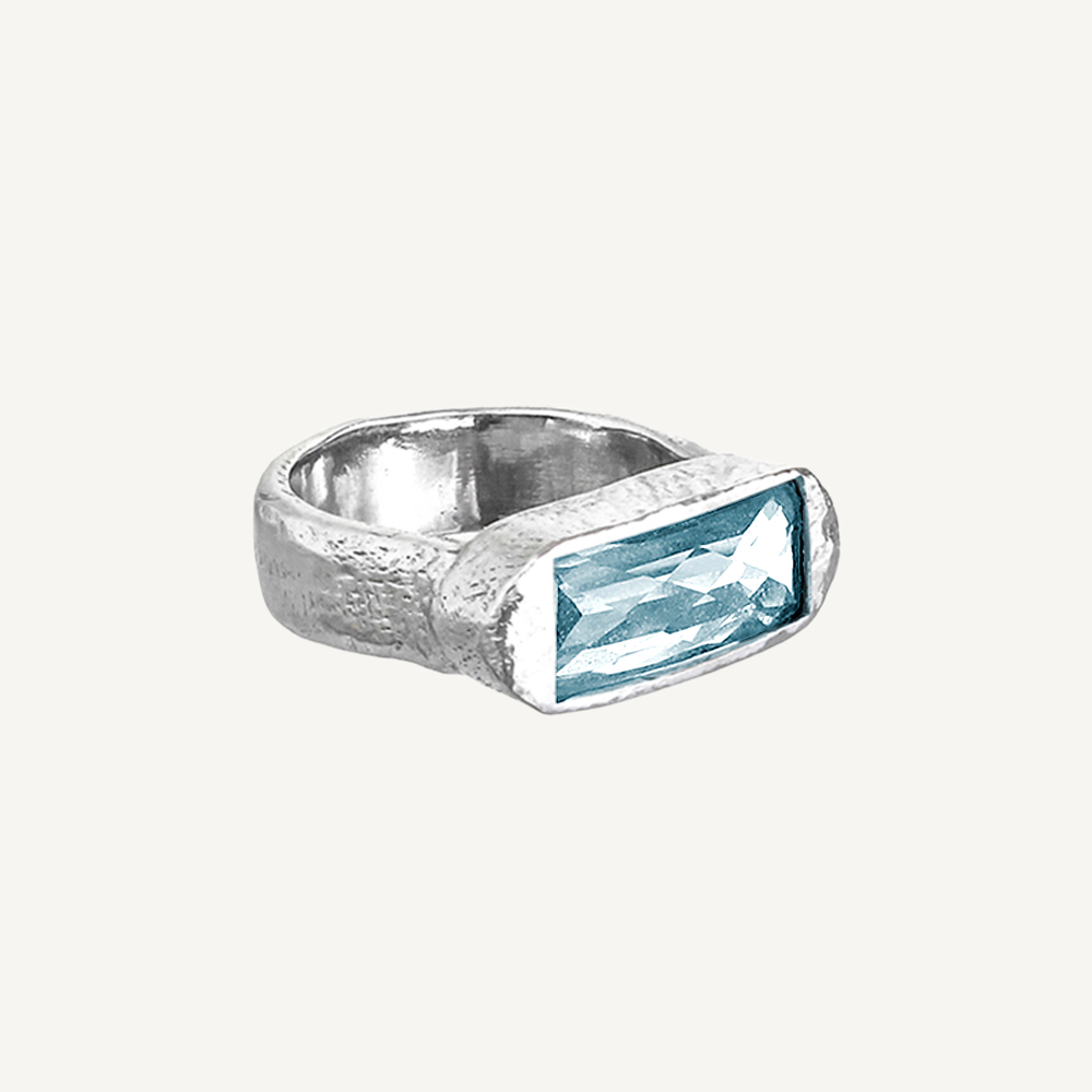 Blue Topaz Hope Ring