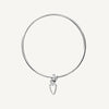 2.5mm Tiny Heart Charm Classic Bangle