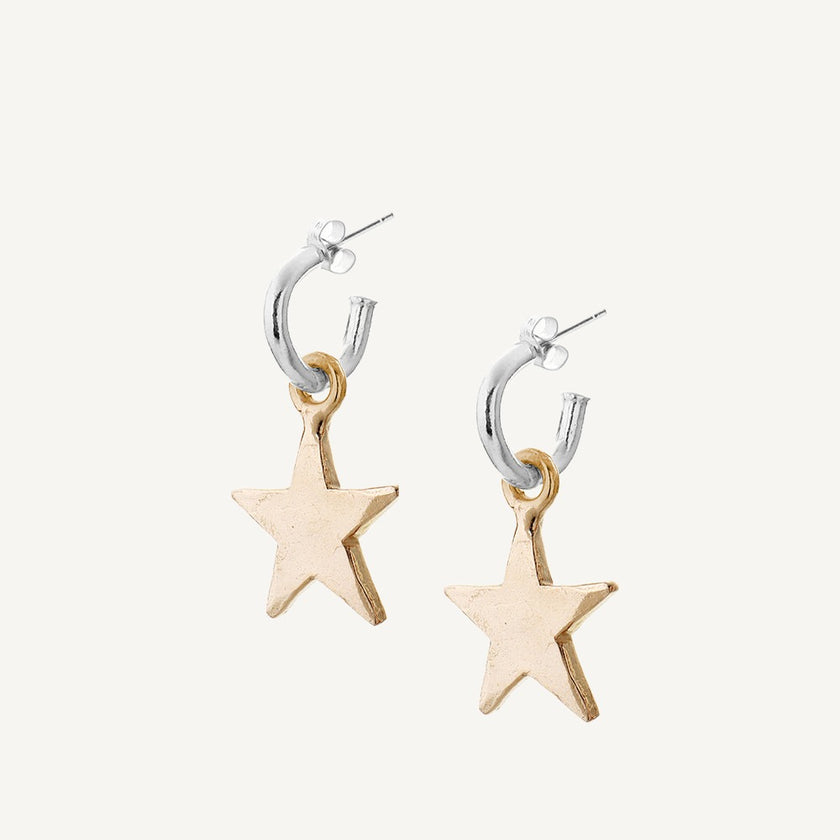 Mini Hoops and 9 Carat Gold Stars