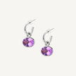 Amethyst Sweetie Mini Hoops