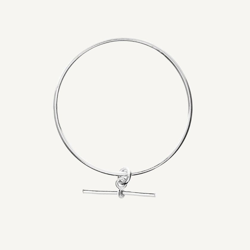 2.5mm T Bar Charm Classic Bangle
