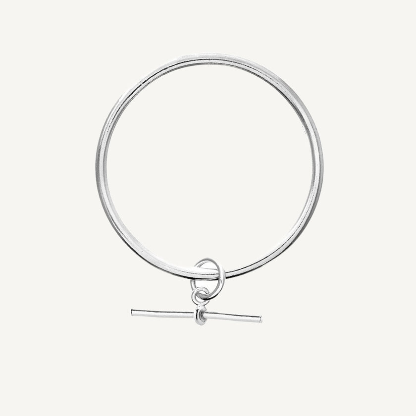 4mm T Bar Charm Classic Bangle