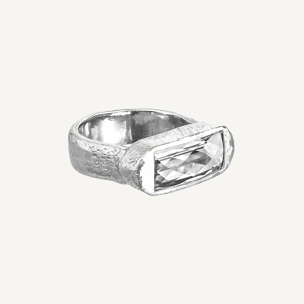 Clear Quartz Hope Ring