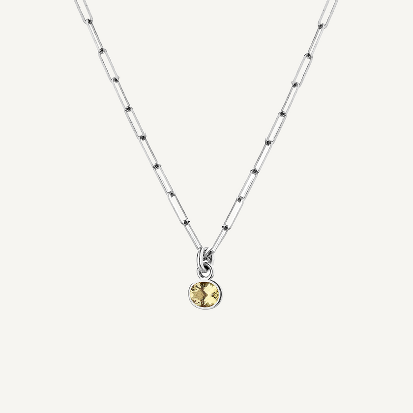 Lemon Quartz Sweetie Necklace