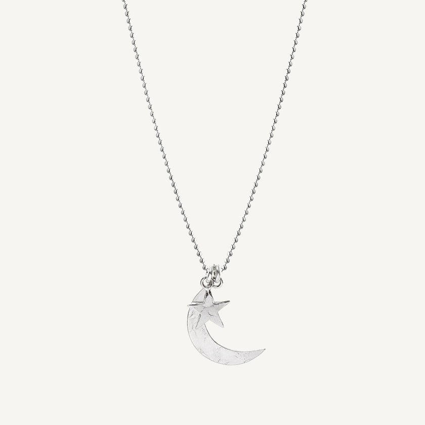Moon and Star Necklace