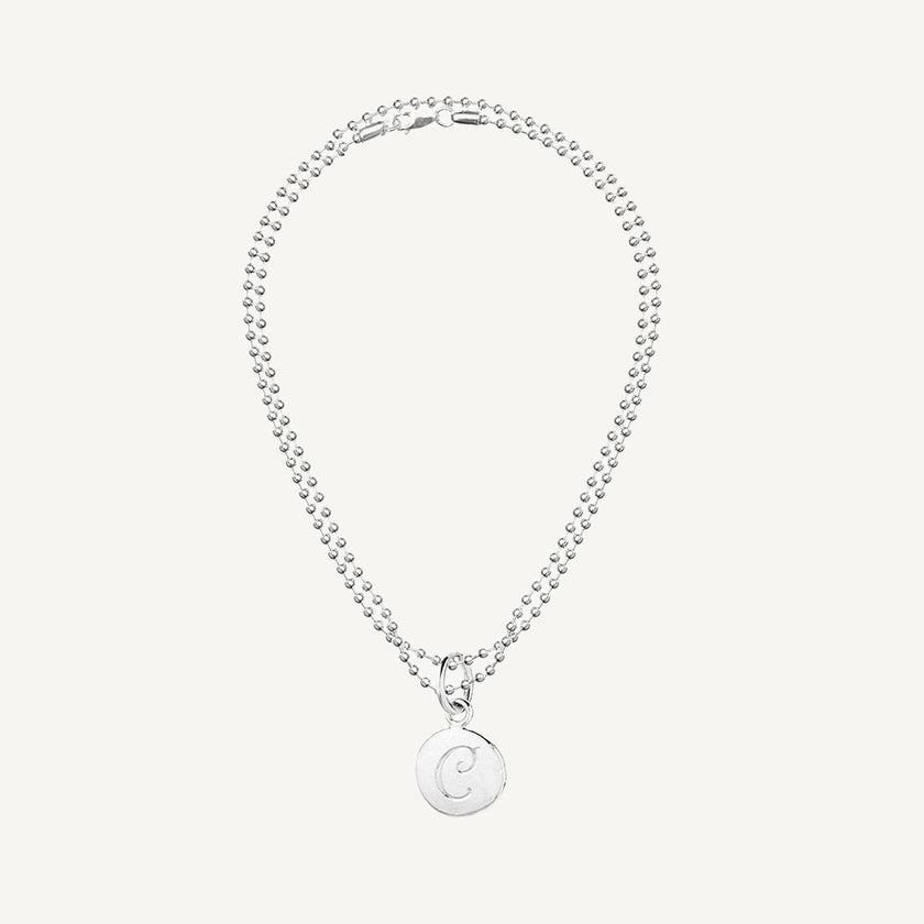 Heavy Ball Chain & Scroll Charm