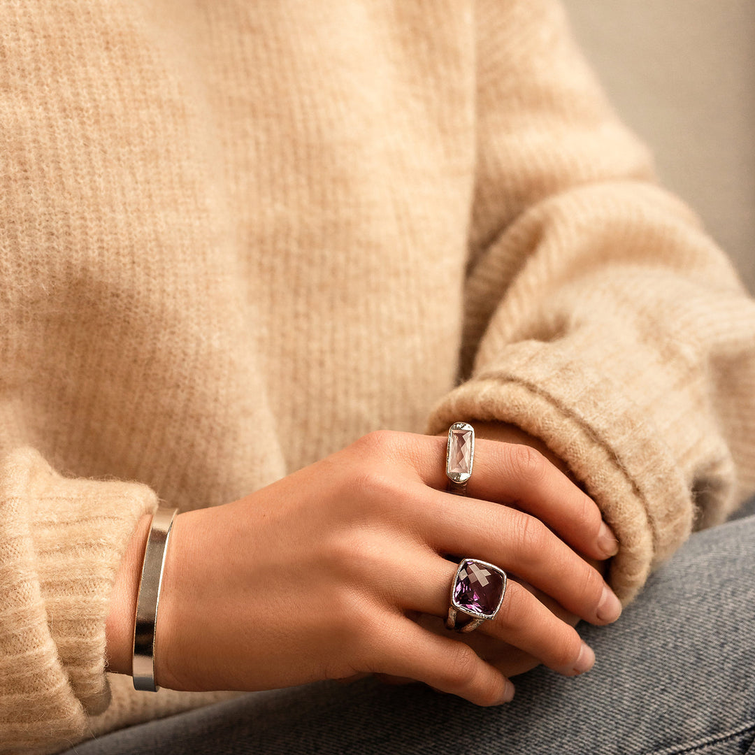 Rose Quartz Hope Ring