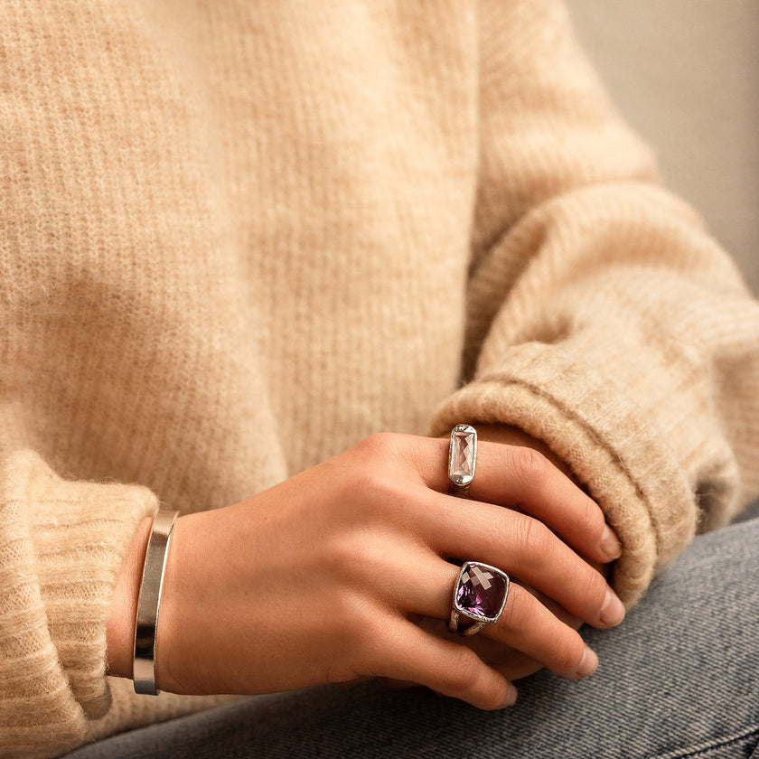 Rose Quartz Hope Ring