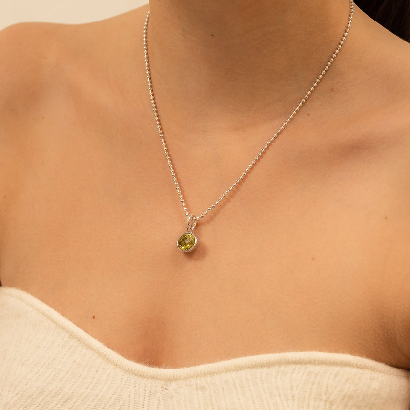 Lemon Quartz Sweetie Necklace