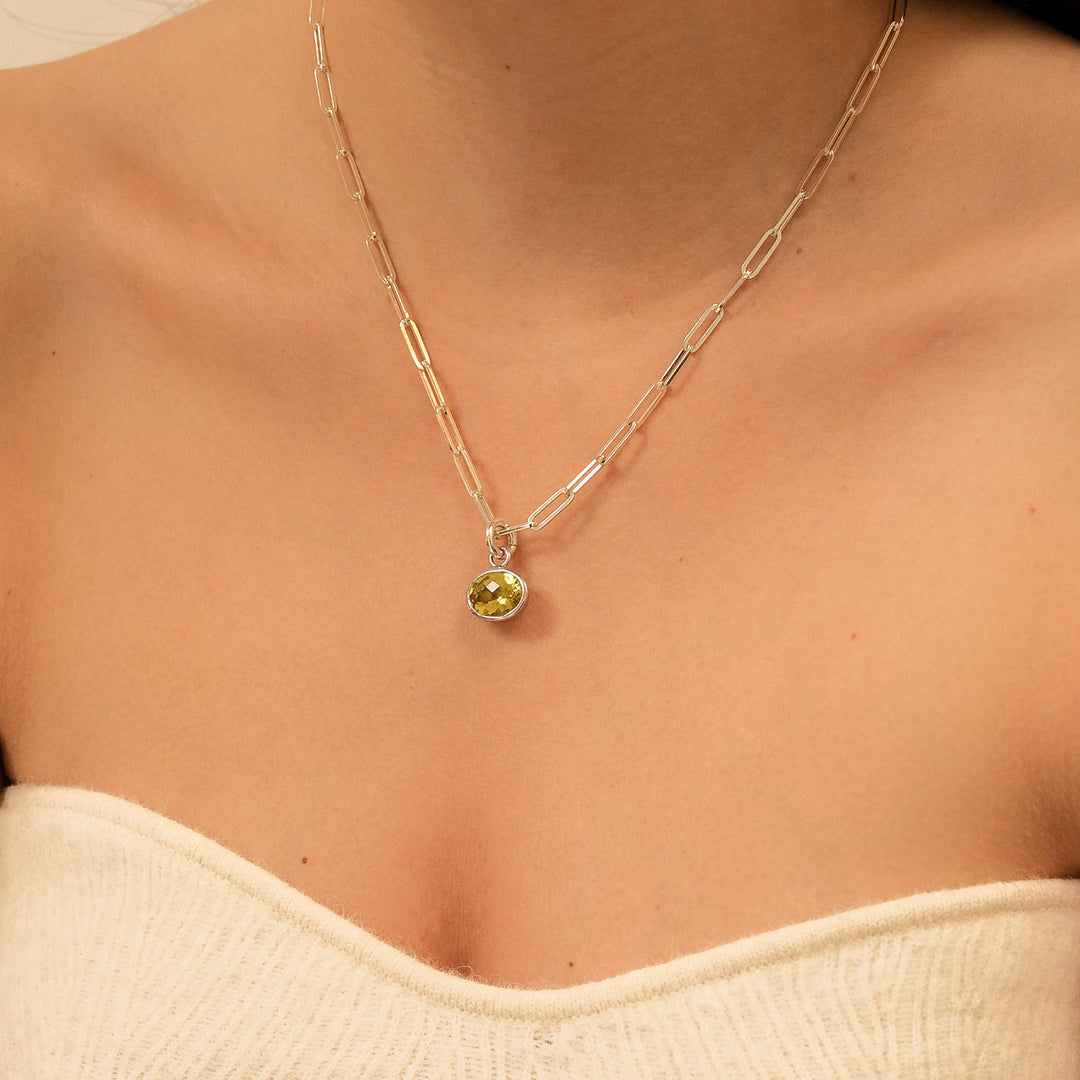 Lemon Quartz Sweetie Necklace