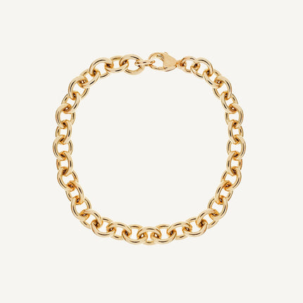 9 Carat Solid Gold Trace Bracelet