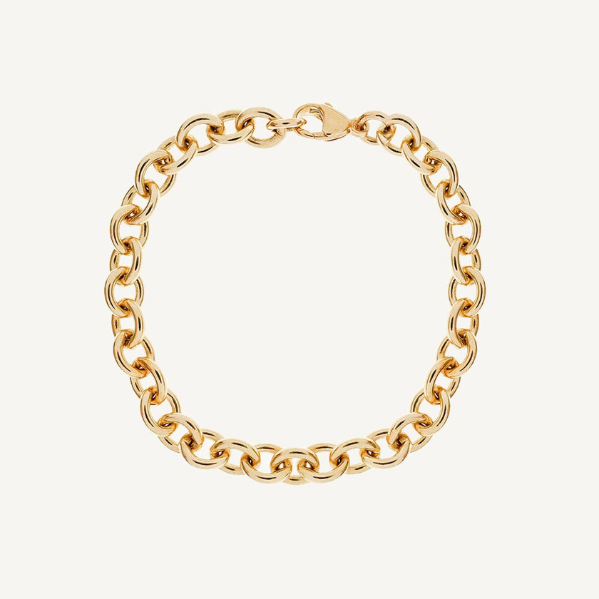 9 Carat Solid Gold Trace Bracelet