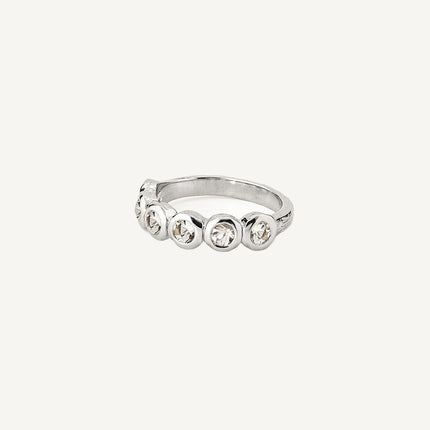 Clear Quartz Zeta Ring