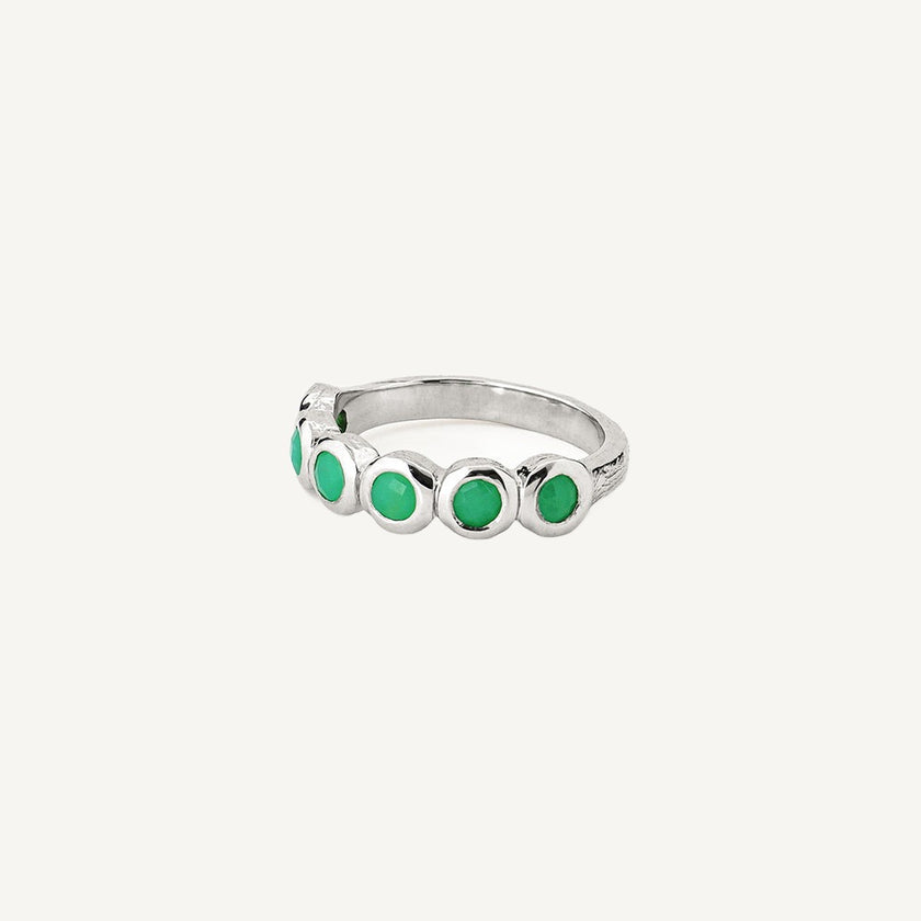 Chrysoprase Zeta Ring