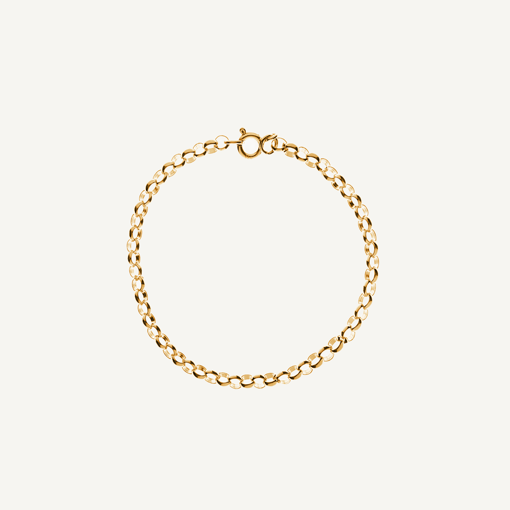 9 Carat Gold Belcher Bracelet