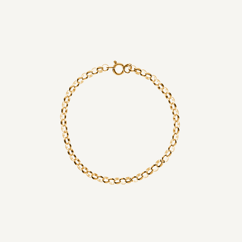 9 Carat Gold Belcher Bracelet
